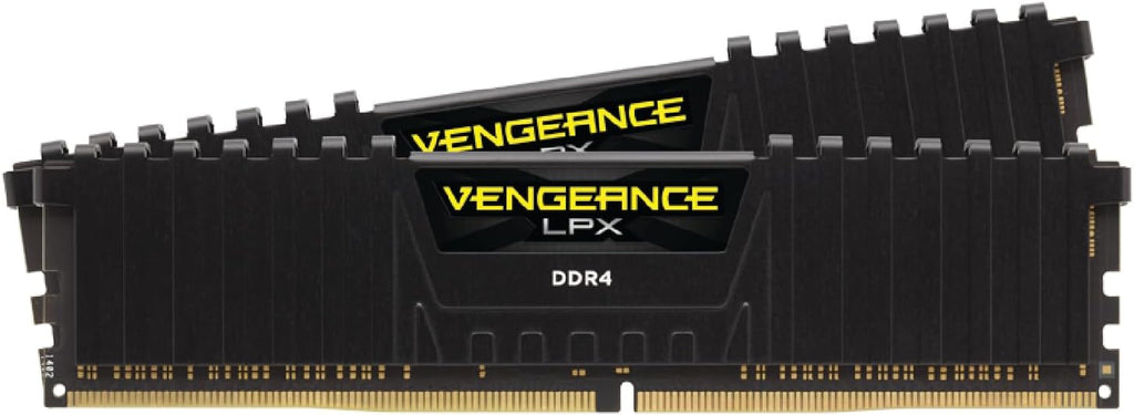 Corsair CMK16GX4M2B3200C16, Vengeance LPX 16GB (2x8GB) DDR4 Up to 3200MHz C16 XMP 2.0 High Performance Memory Kit - Black