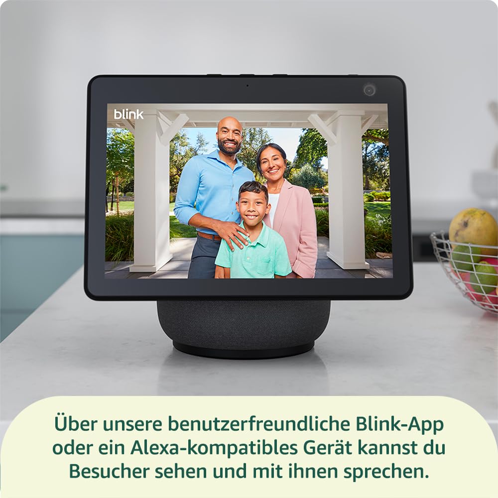 Blink Videotürklingel | Einzelgerät | 2 Jahre Batterielaufzeit, Erforderliches Sync-Modul nicht enthalten – Schwarz