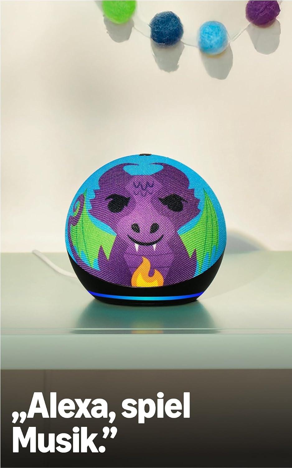 Echo Dot Kids (Neueste Generation) | Smarter WLAN- und Bluetooth-Lautsprecher  Drachen-Design, mit Alexa+ Early Access