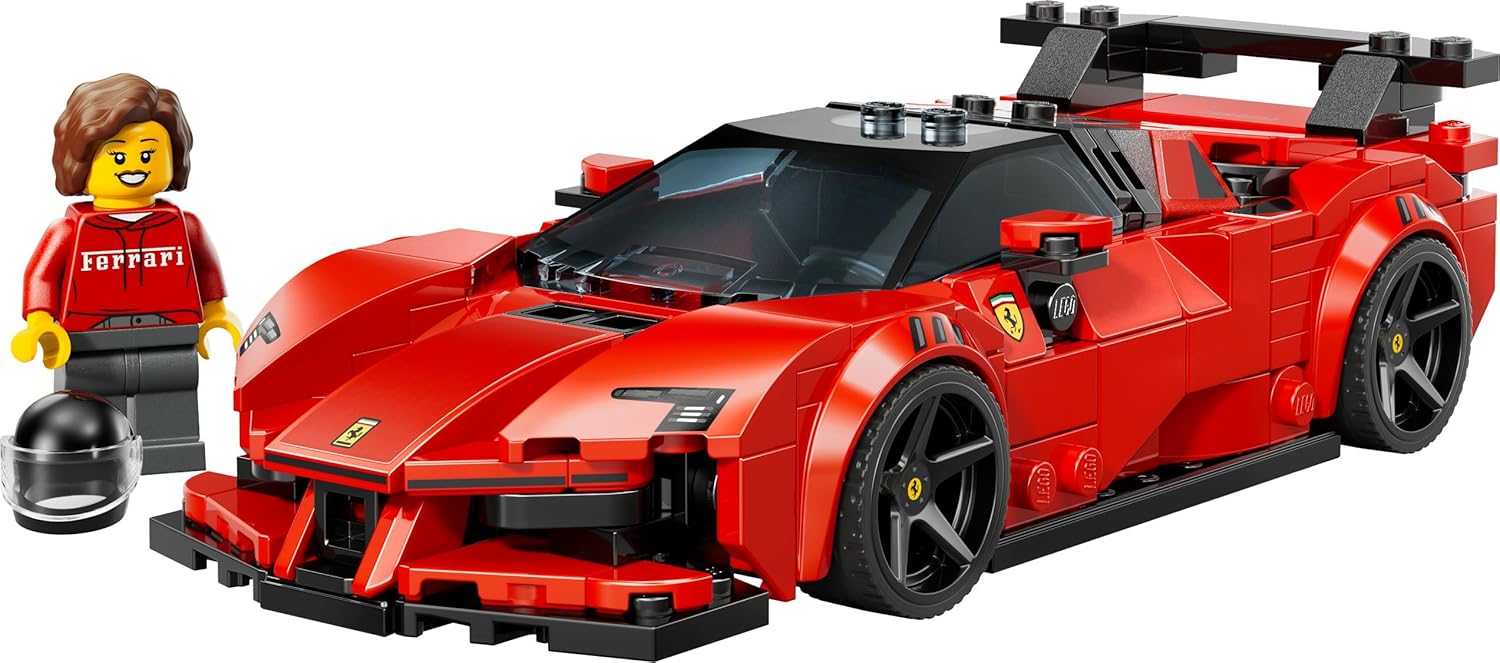 LEGO Speed Champions Ferrari SF90 XX Stradale Sportwagen - Modellbau mit sammelbarer Fahrer Minifigur - 77254