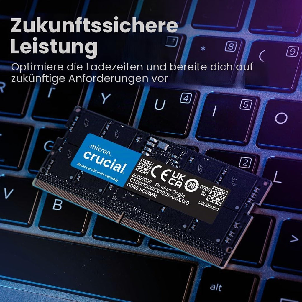 Crucial RAM 32GB Kit (2x16GB) DDR5 5600MHz Memory for Laptop