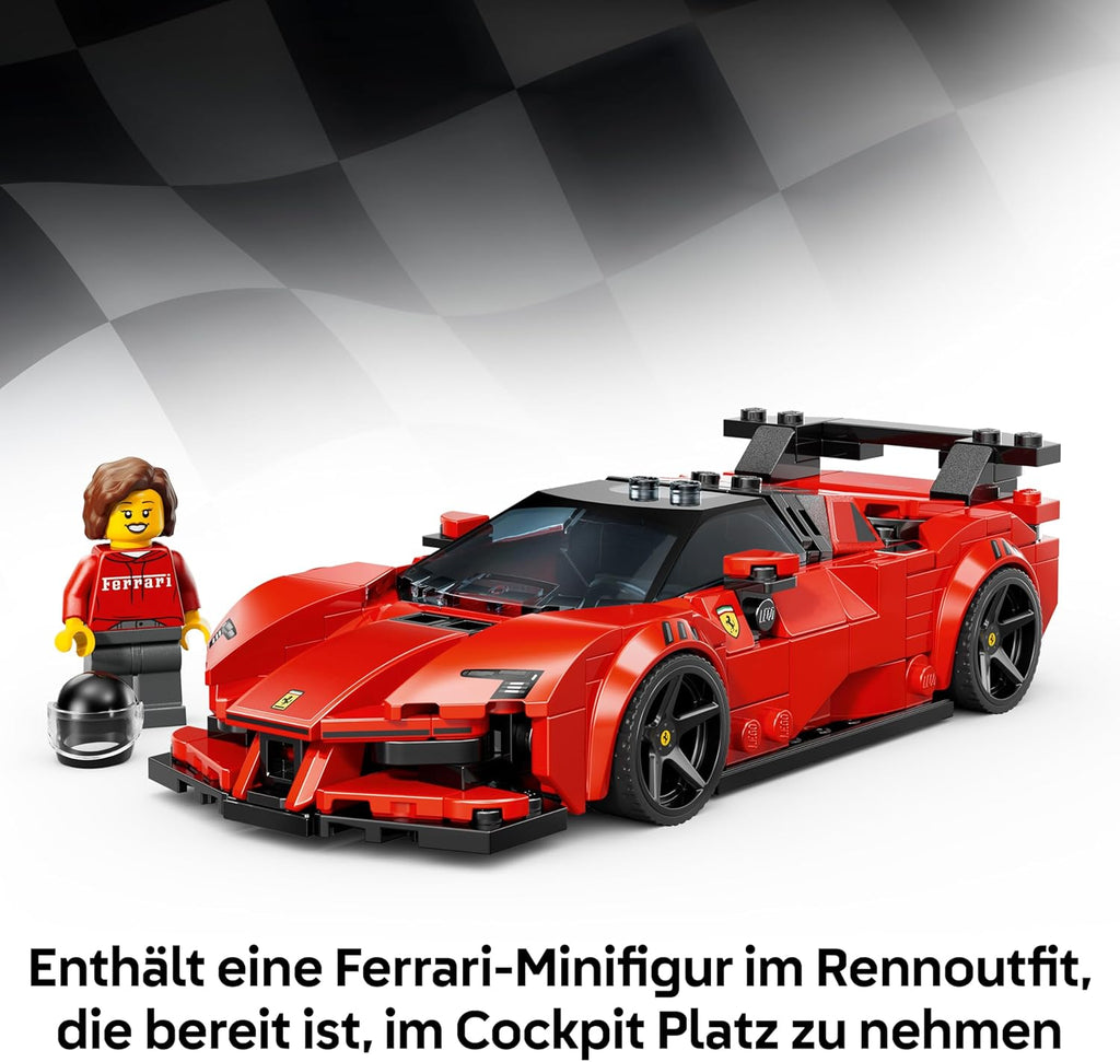 LEGO Speed Champions Ferrari SF90 XX Stradale Sportwagen - Modellbau mit sammelbarer Fahrer Minifigur - 77254